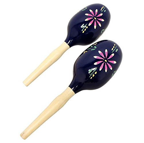 Maracas en bois peint  (la paire)