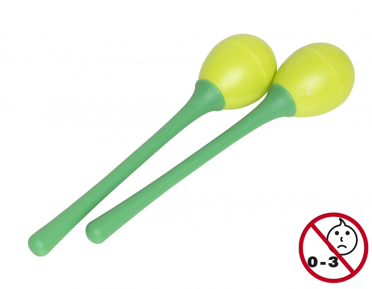 Maracas en plastique grand modèle (la paire)